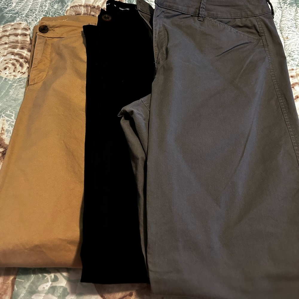 Old Navy Bootcut Chinos & Pixie Pants. EUC